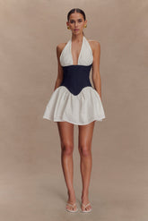 Merlyn Denim Cotton Mini Dress - Indigo Blue