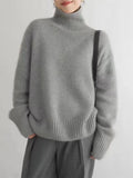 Isabella – High Collar Cashmere Sweater