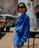 Chic Striped Polo Mini Dress