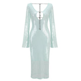 Avant-Garde Silhouette Futurism Drawstring Dress