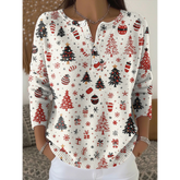 Holiday Button-Up Sweater