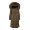 Fur Hooded Longline Coat