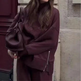 Cozy knit lounge set