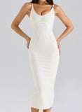 Spaghetti Strap Midi Bandage Dress
