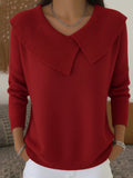 Sabrina – Women’s Holiday Swing-Collar Sweater