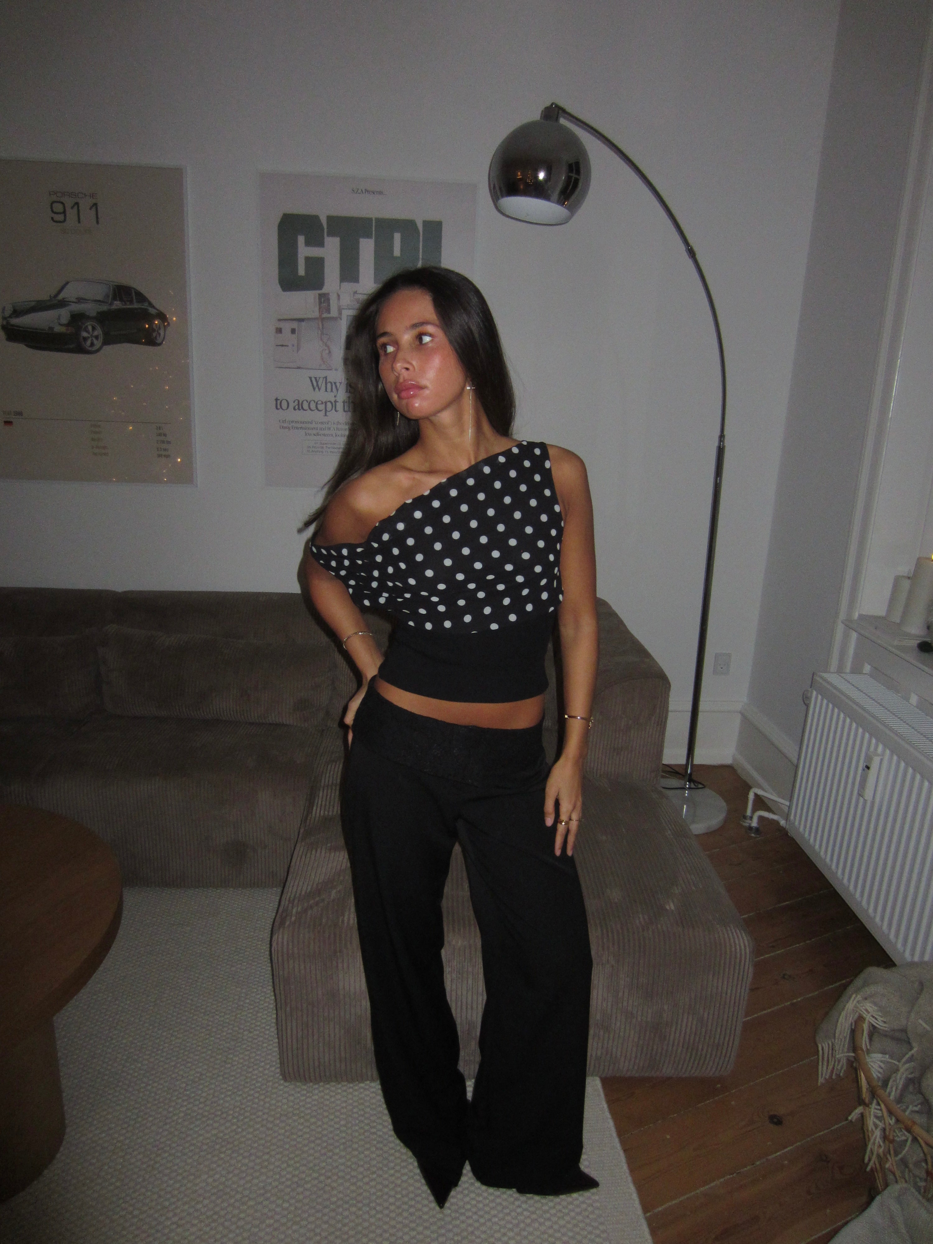 Kimmie Top with Polka Dots