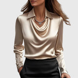 Brooklyn – Elegant Blouse in Shiny Satin