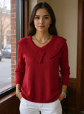 Sabrina – Women’s Holiday Swing-Collar Sweater