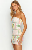 Summer Paradise Strapless Mini Dress