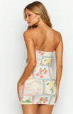 Summer Paradise Strapless Mini Dress