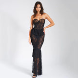 Lace Mermaid Maxi Dress