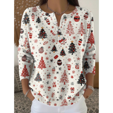 Holiday Button-Up Sweater