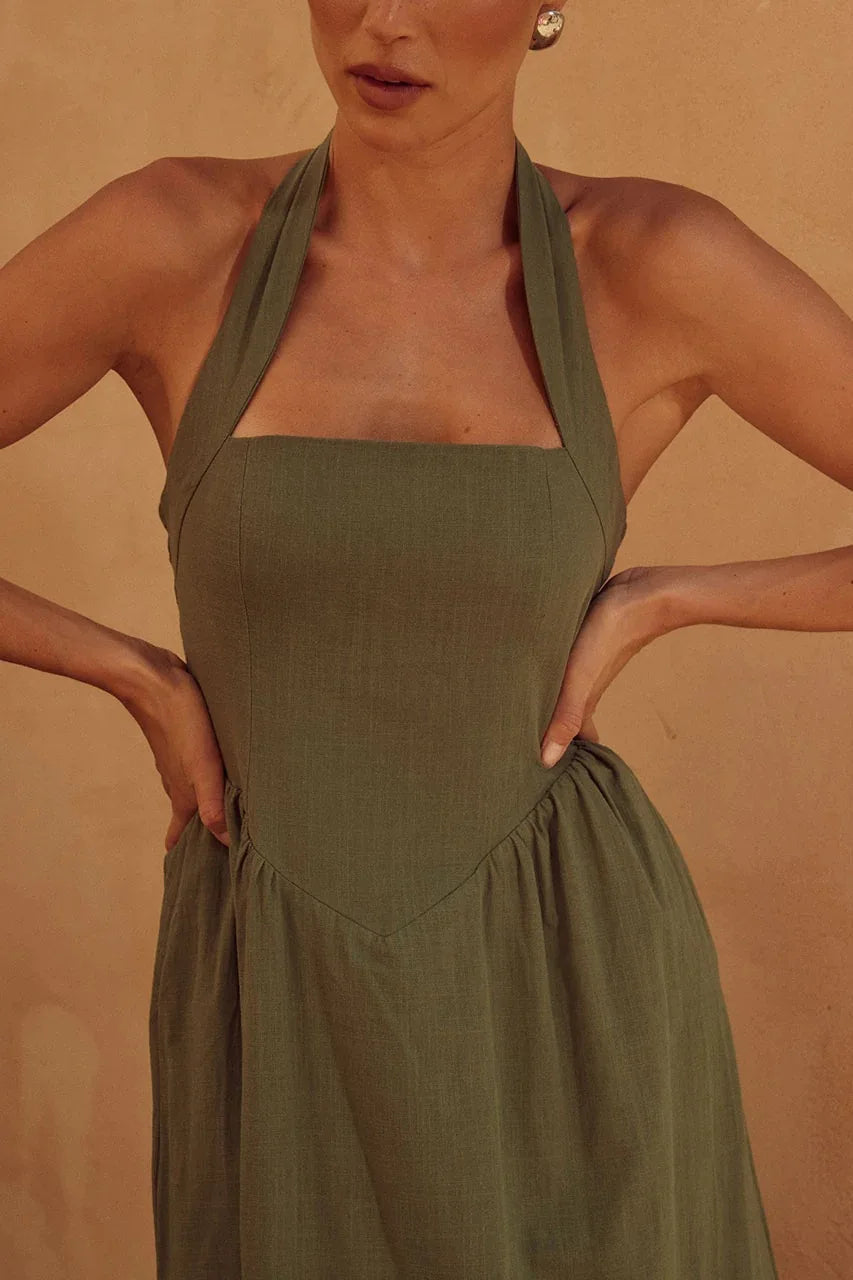 Backless summer dress