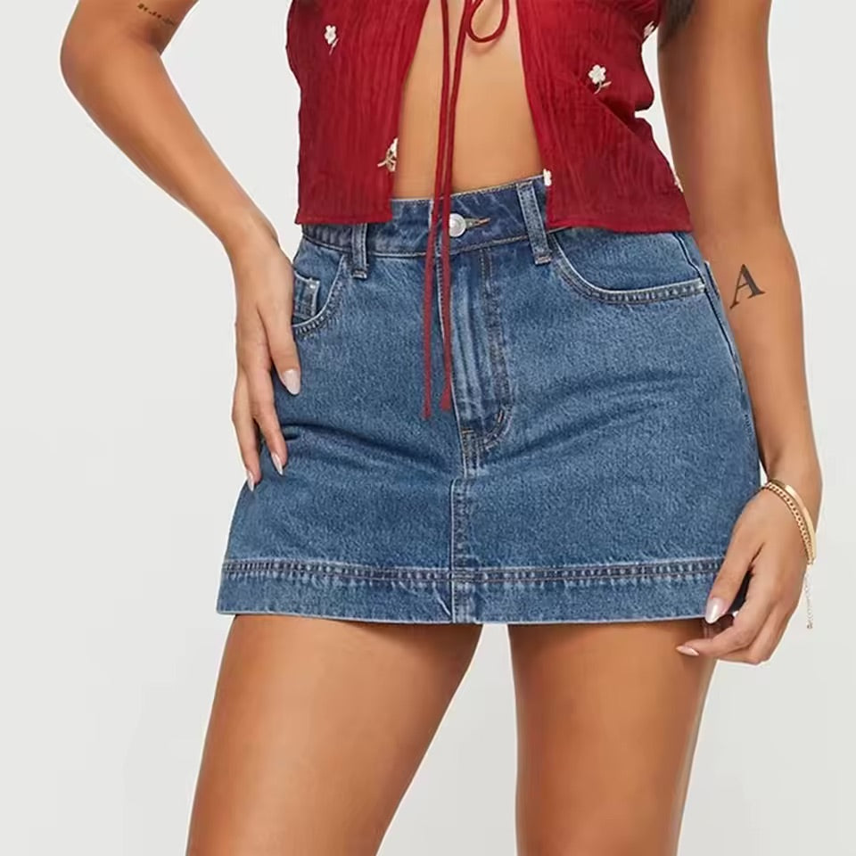 Gazelle light denim skirt