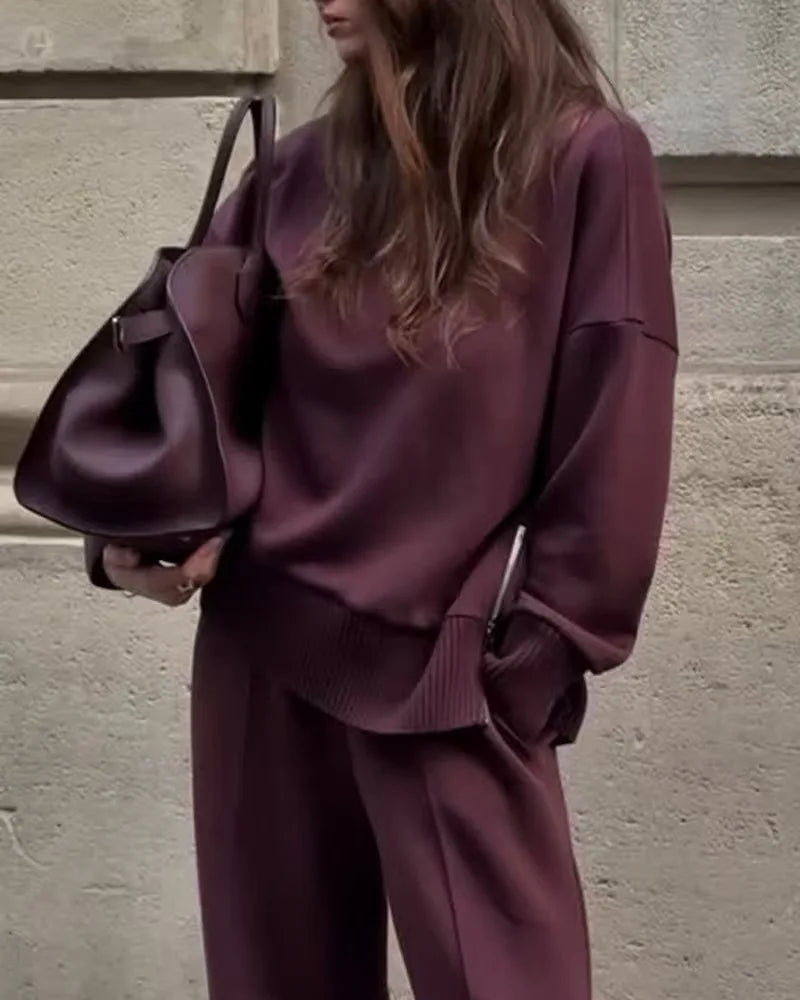 Cozy knit lounge set