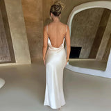 Summer Backless Split Dress