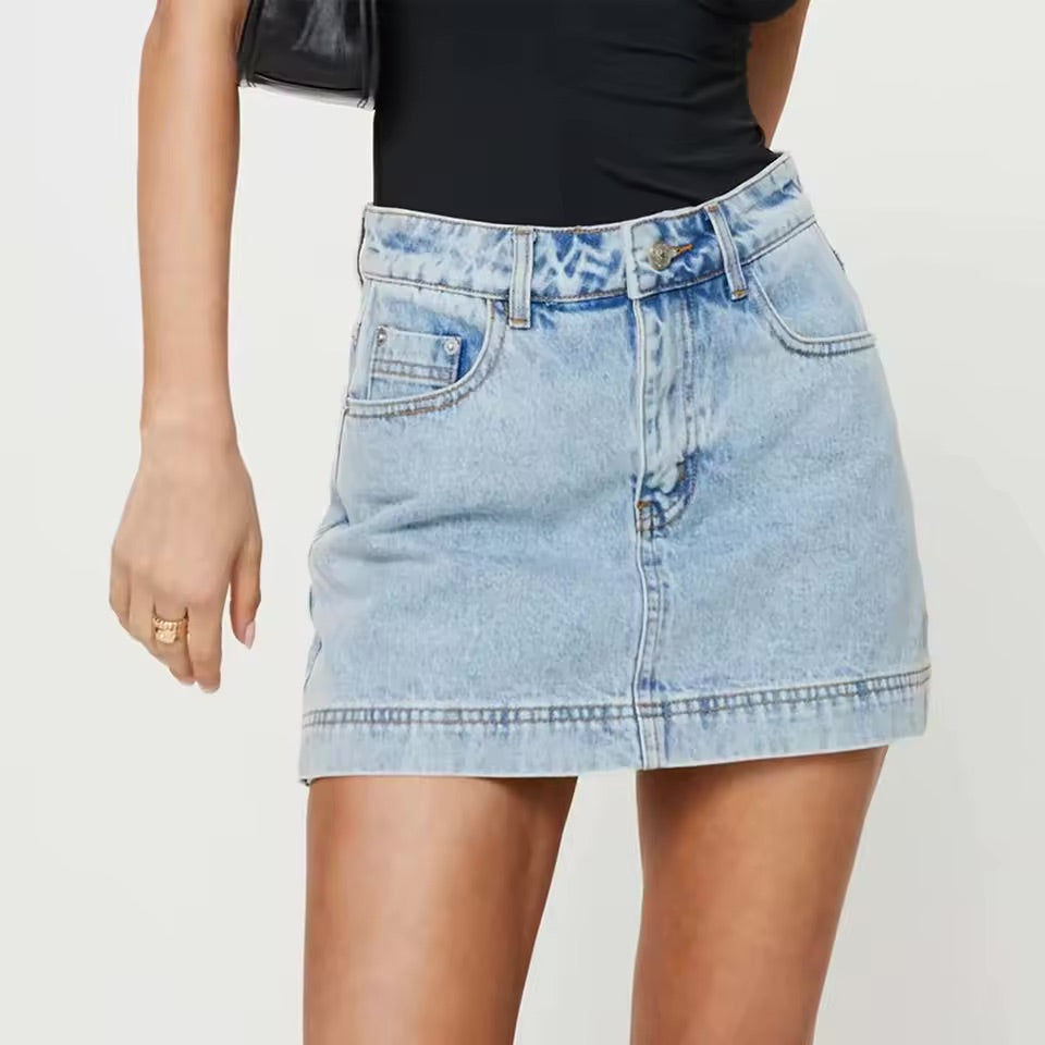 Gazelle light denim skirt