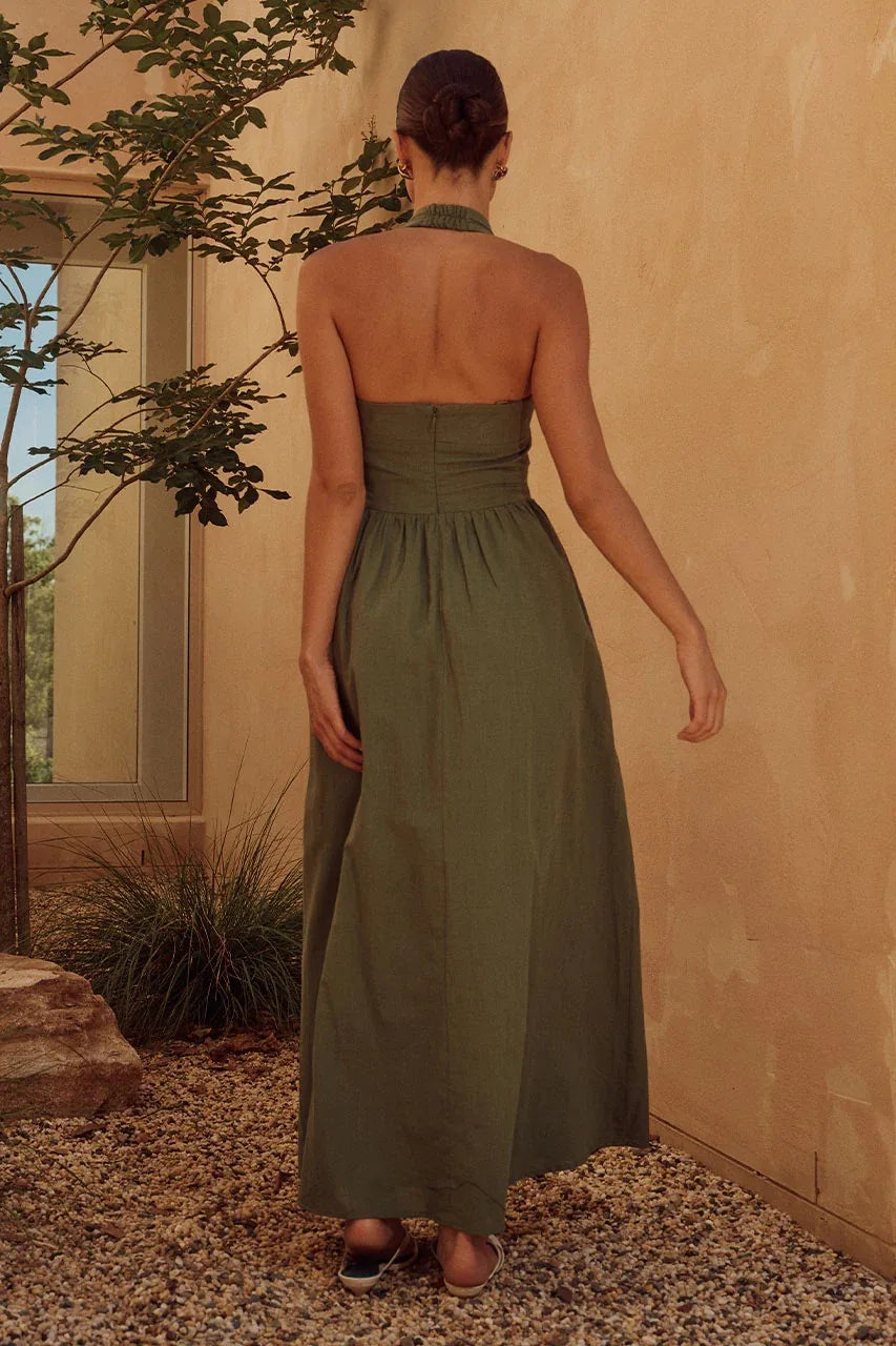 Backless summer dress