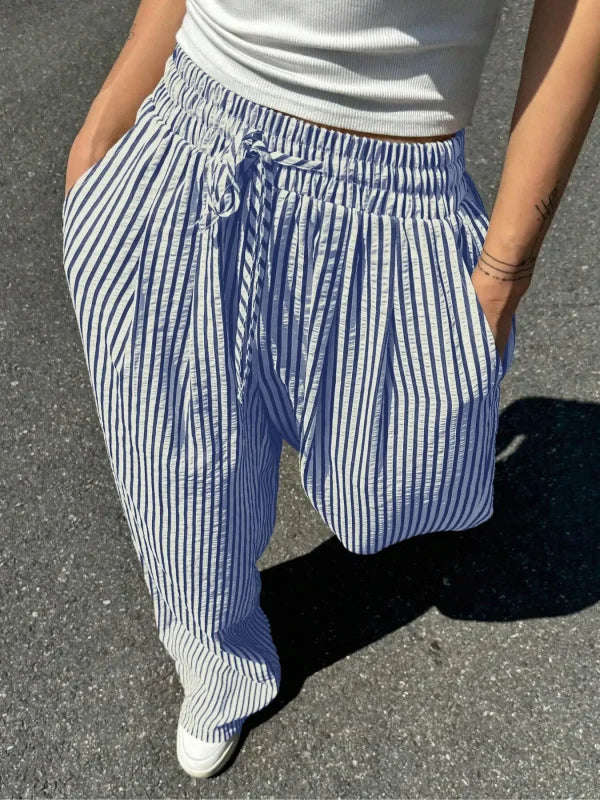 Casual Mid-waist Summer Pants
