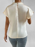 Elegant Satin Creased Top
