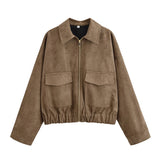 Classic Cropped Zip Jacket