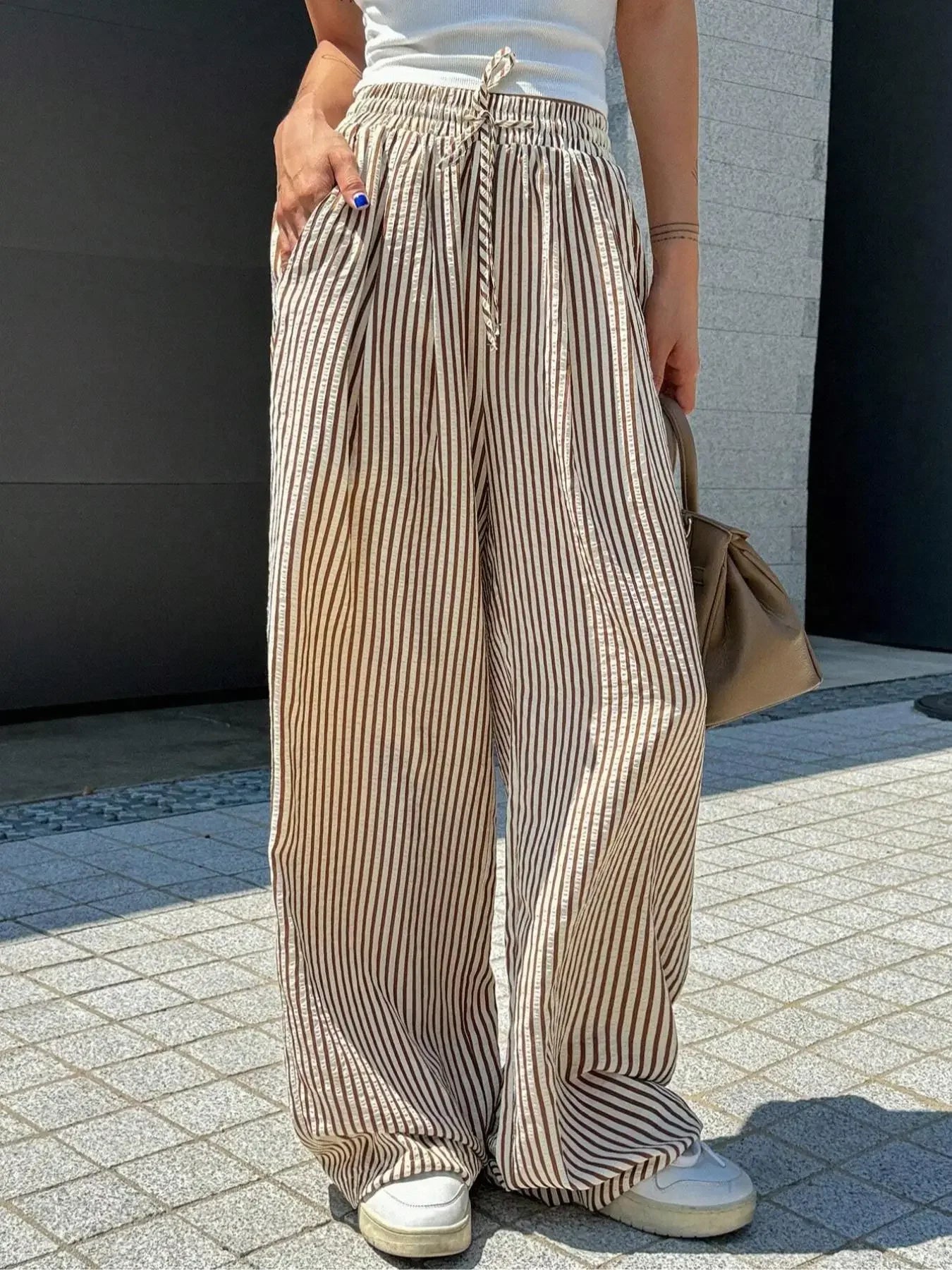 Casual Mid-waist Summer Pants