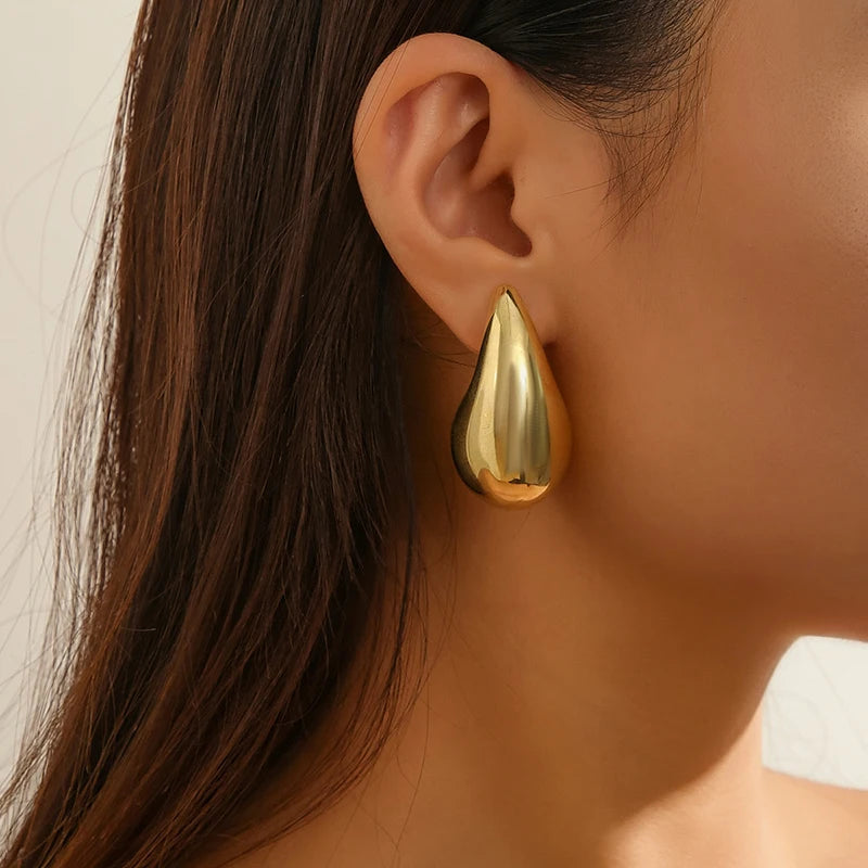 Teardrop Hoop Earrings