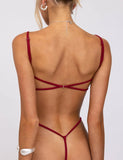 Seductive Strappy Backless Bodysuit