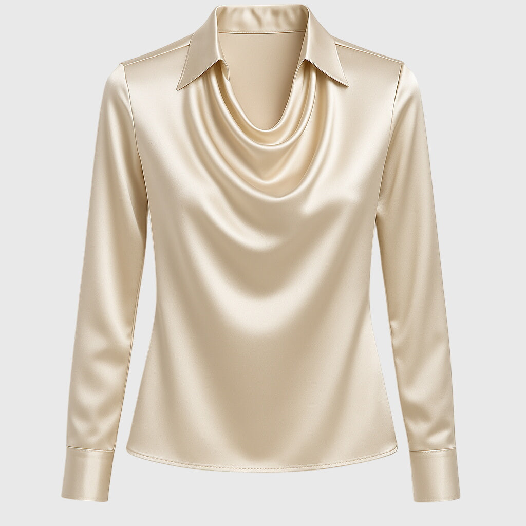 Brooklyn – Elegant Blouse in Shiny Satin