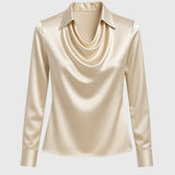 Brooklyn – Elegant Blouse in Shiny Satin