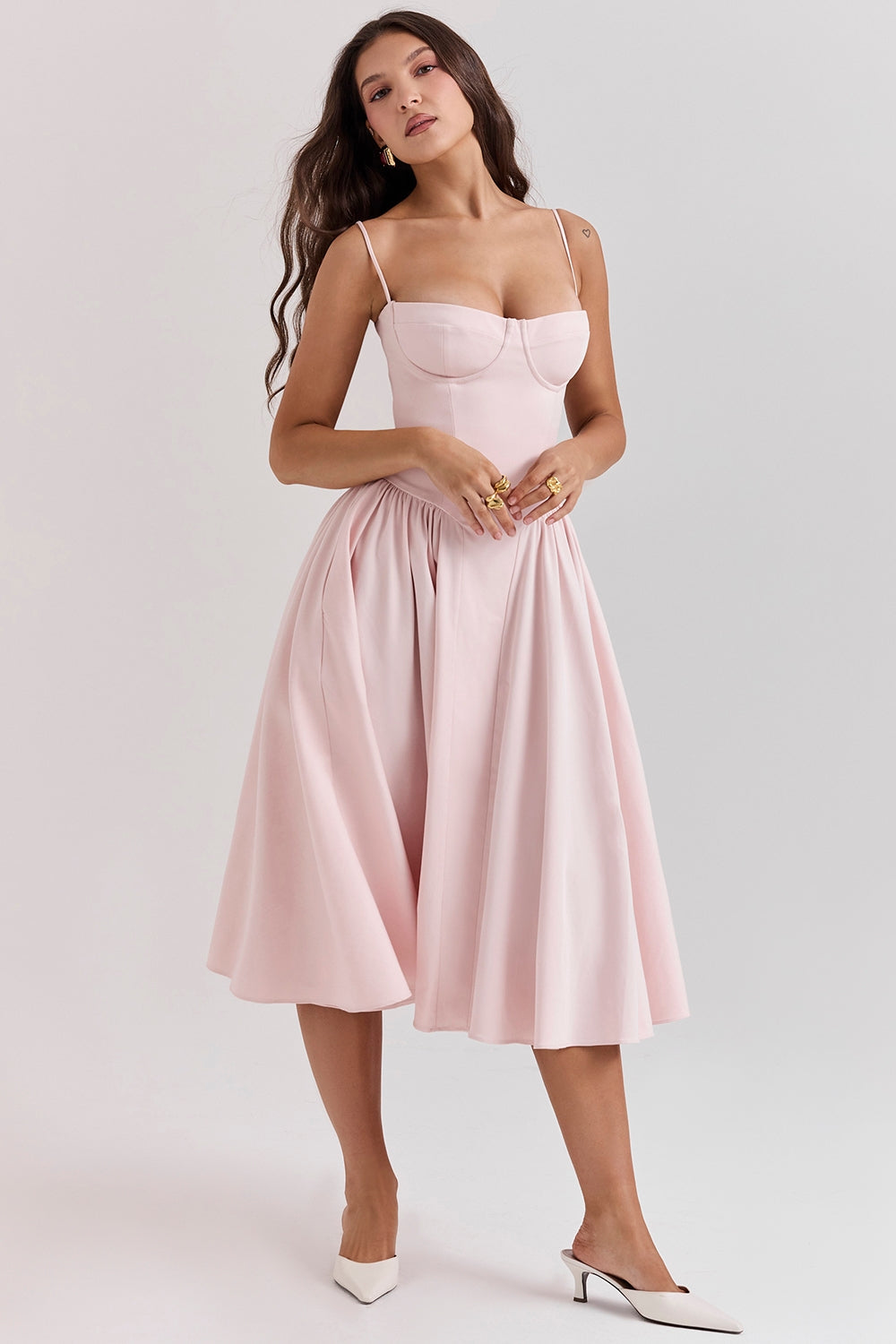 Celine Corset Midi Dress