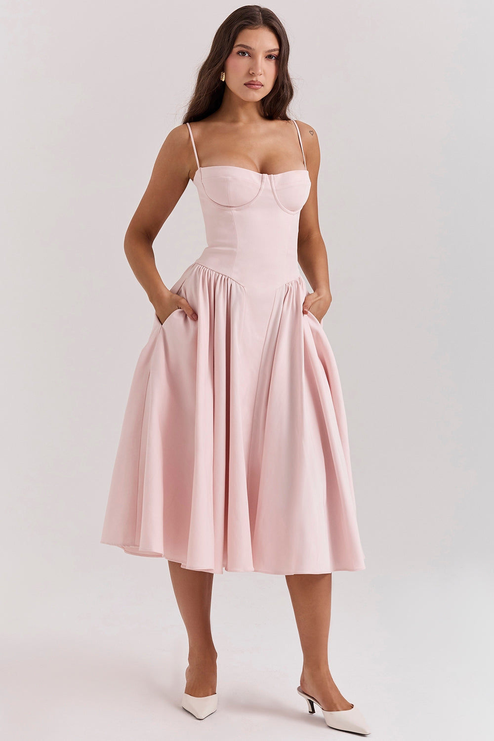 Celine Corset Midi Dress