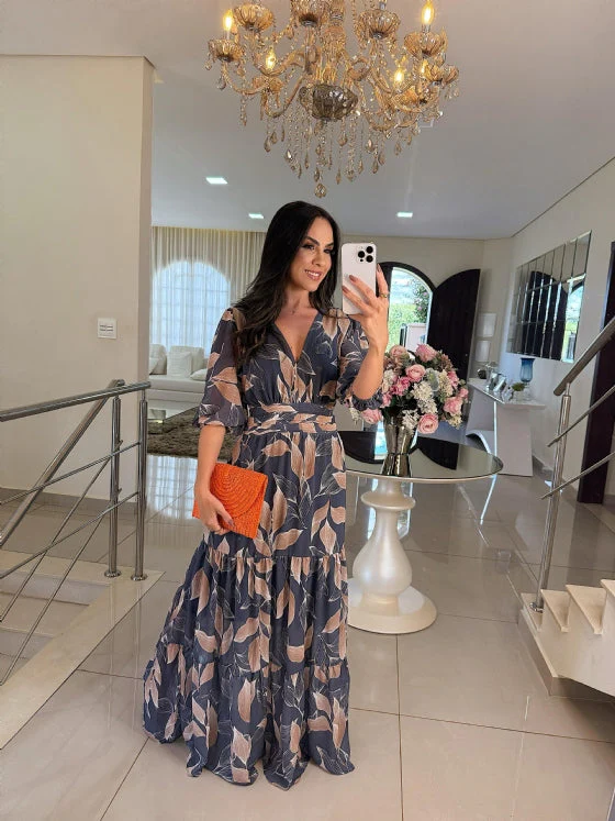 CLAUDIA | Floral Maxi Dress