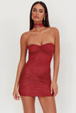 Neck Tie Mini Dress