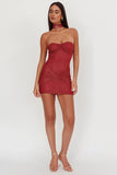 Neck Tie Mini Dress