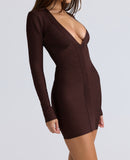 Bodycon Long Sleeve Bandage Mini Dress
