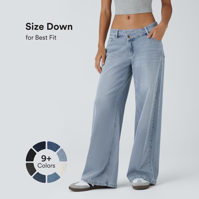 Low Rise Baggy Wide Leg Jeans