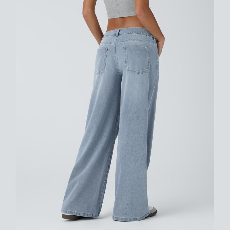 Low Rise Baggy Wide Leg Jeans
